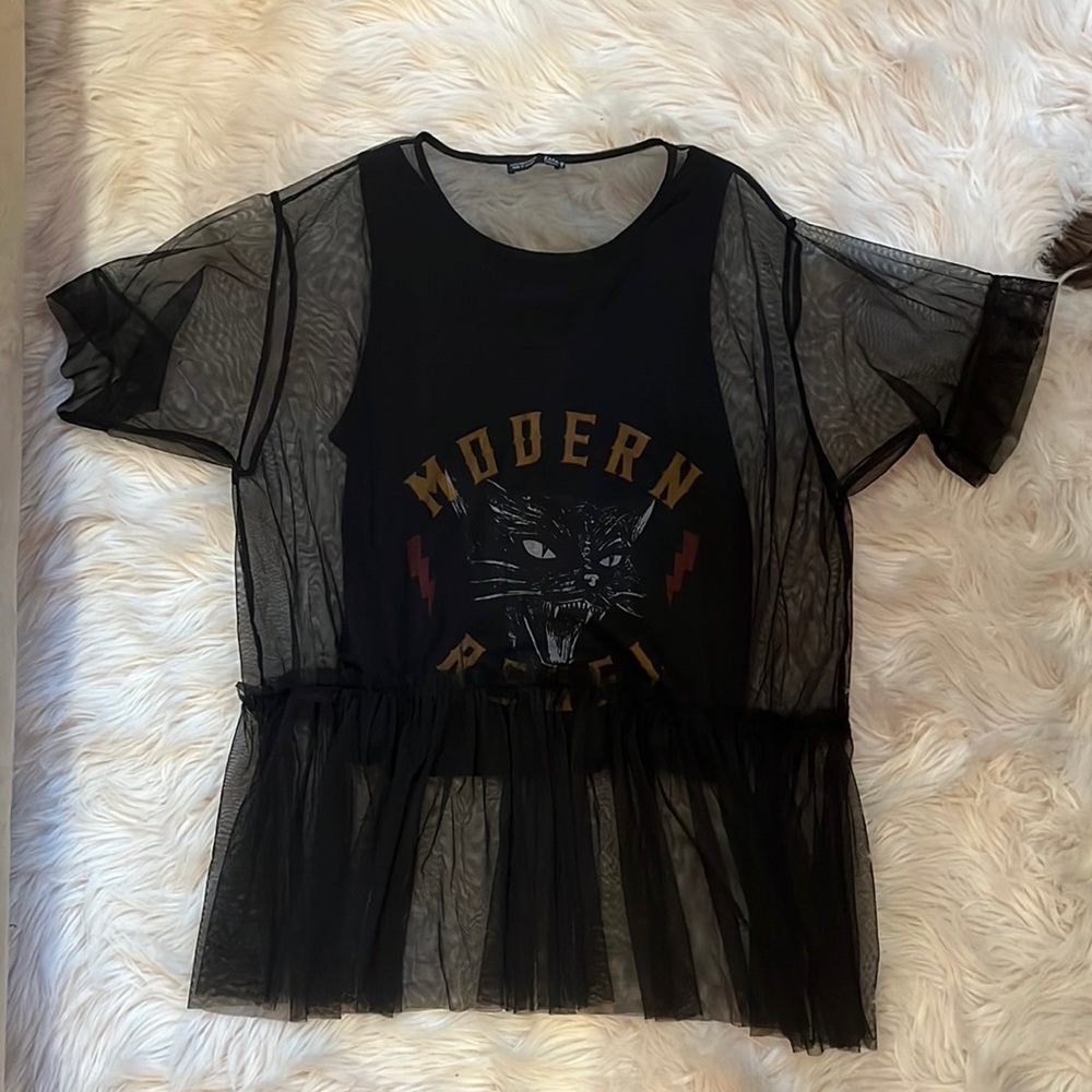 Mesh overlay top